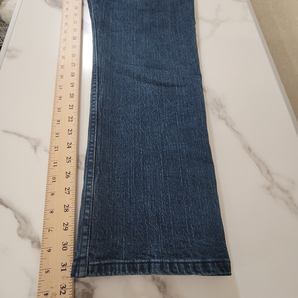 G George Jeans Mens Size 38 x 32 Athletic Distressed Denim Stretch Medium Wash - Picture 6 of 16